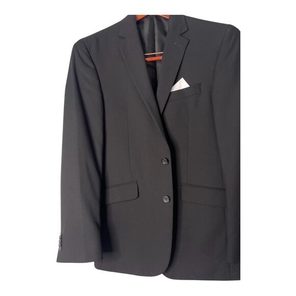 Kenneth Cole Reaction Suit Separate Jacket Blazer Two Button Black Size 38R 31W - Picture 4 of 10